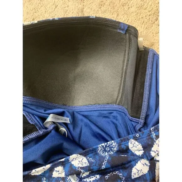 New. Bleu Rod Beattie blue strapless swimsuit. Normally $129. Size 8